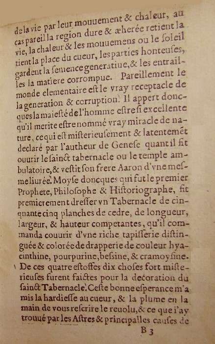 Almanach pour l'an 1561, Regnault