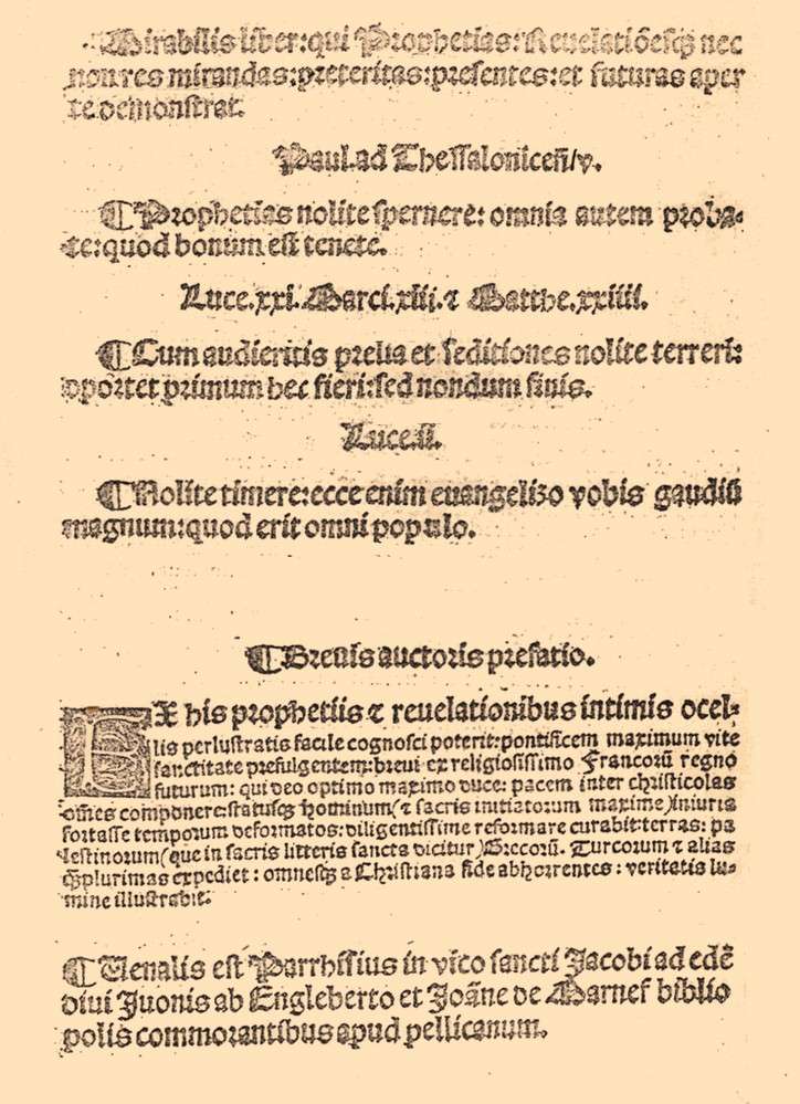 Mirabilis Liber, 1522