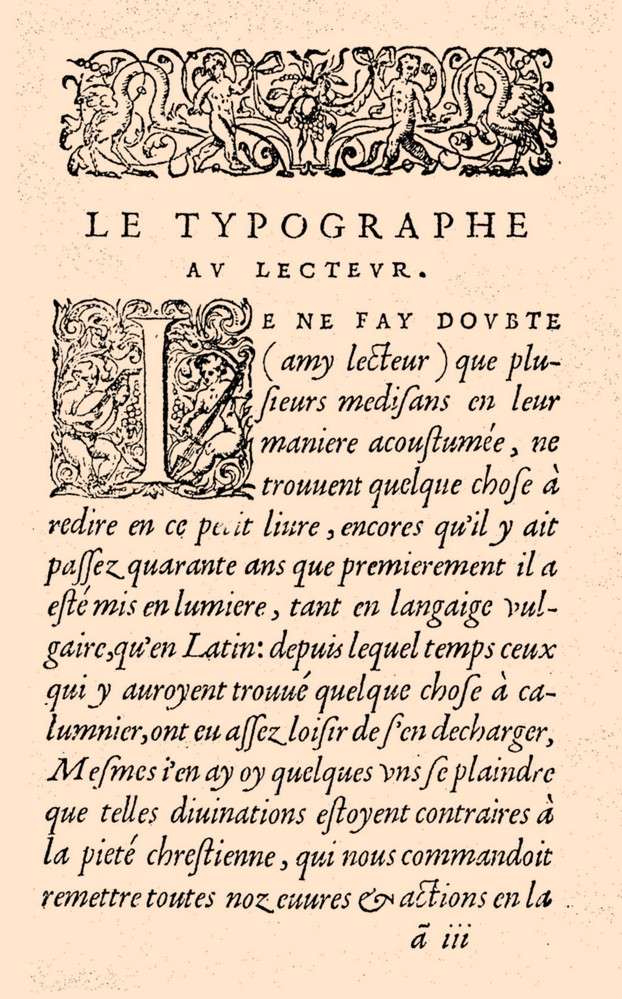 Recueil des Propheties et Revelations, 1561