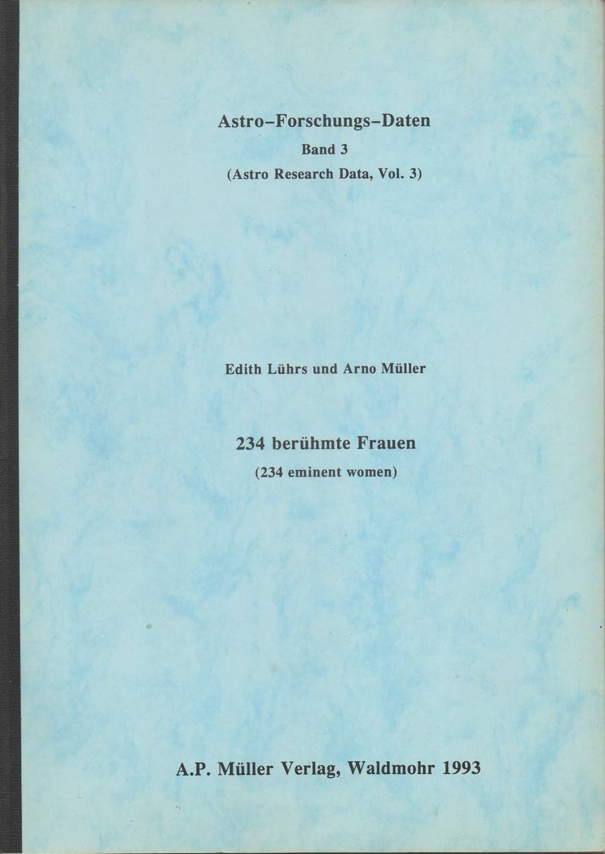 Mller, 234 berhmte Frauen, titre