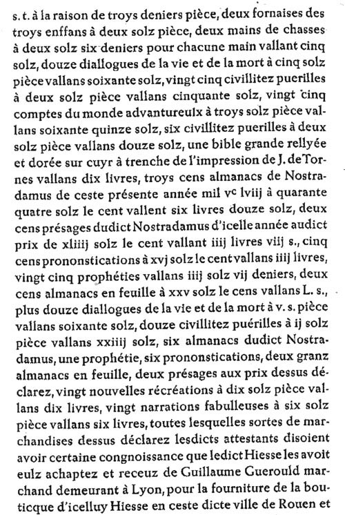 acte Guroult, 27 fvrier 1559, Rouen