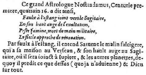 Billy, Predictions pour cinq annees, 1602, p.8