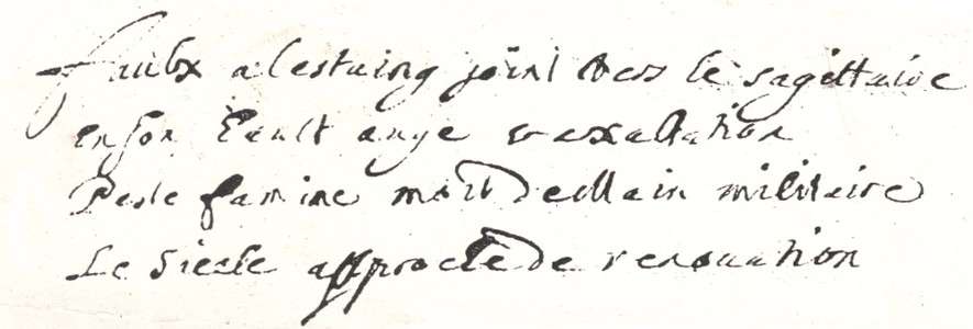 Giffre de Rchac, Nostradamus glos, ms