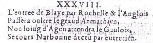 Nostradamus, Prophties, Benoist Rigaud, Lyon, 1568, exemplaire de Salon, C8v
