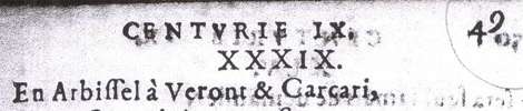 Nostradamus, Prophties, Benoist Rigaud, Lyon, 1568, exemplaire de Salon, D1r