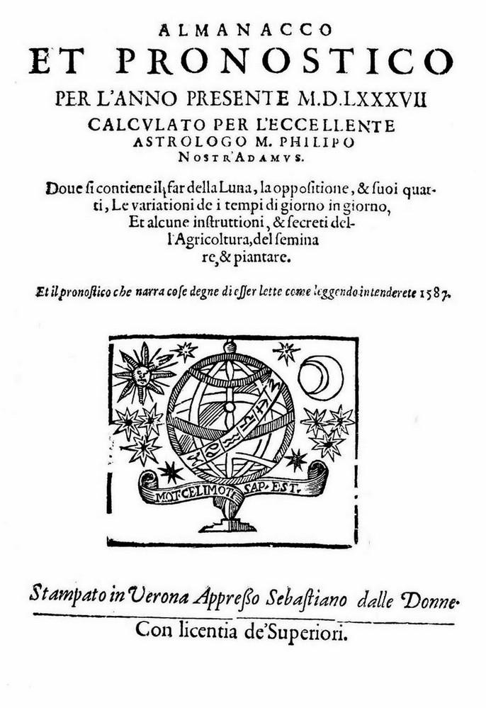 Almanacco et pronostico per l'anno presente 1587
