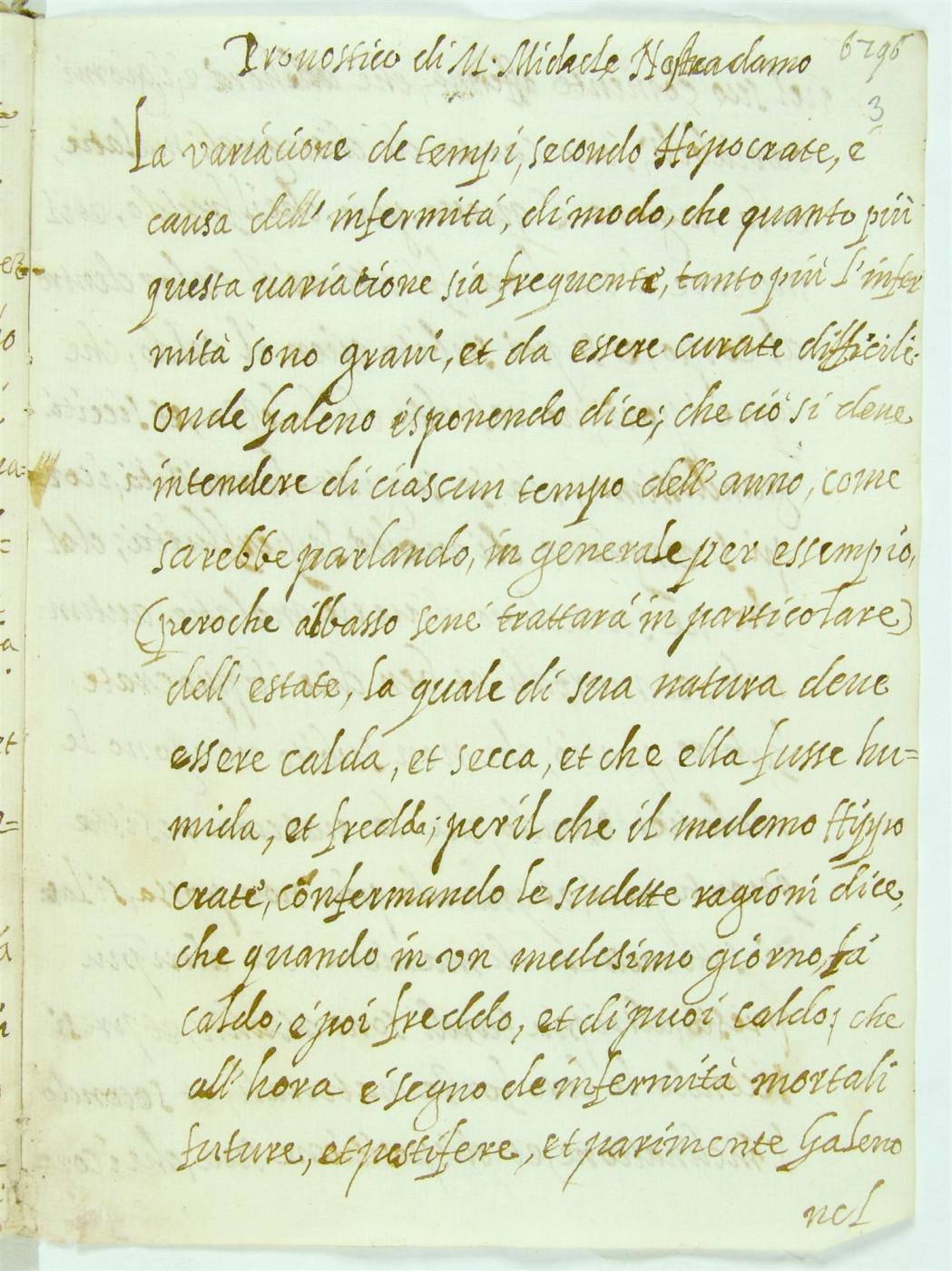Batta, Pronostico tradotto nel 1565, p.6