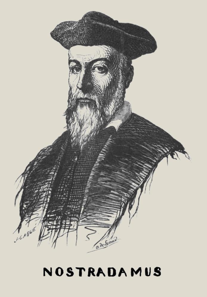 Bareste, Nostradamus, 1840, portrait Aim de Lemud