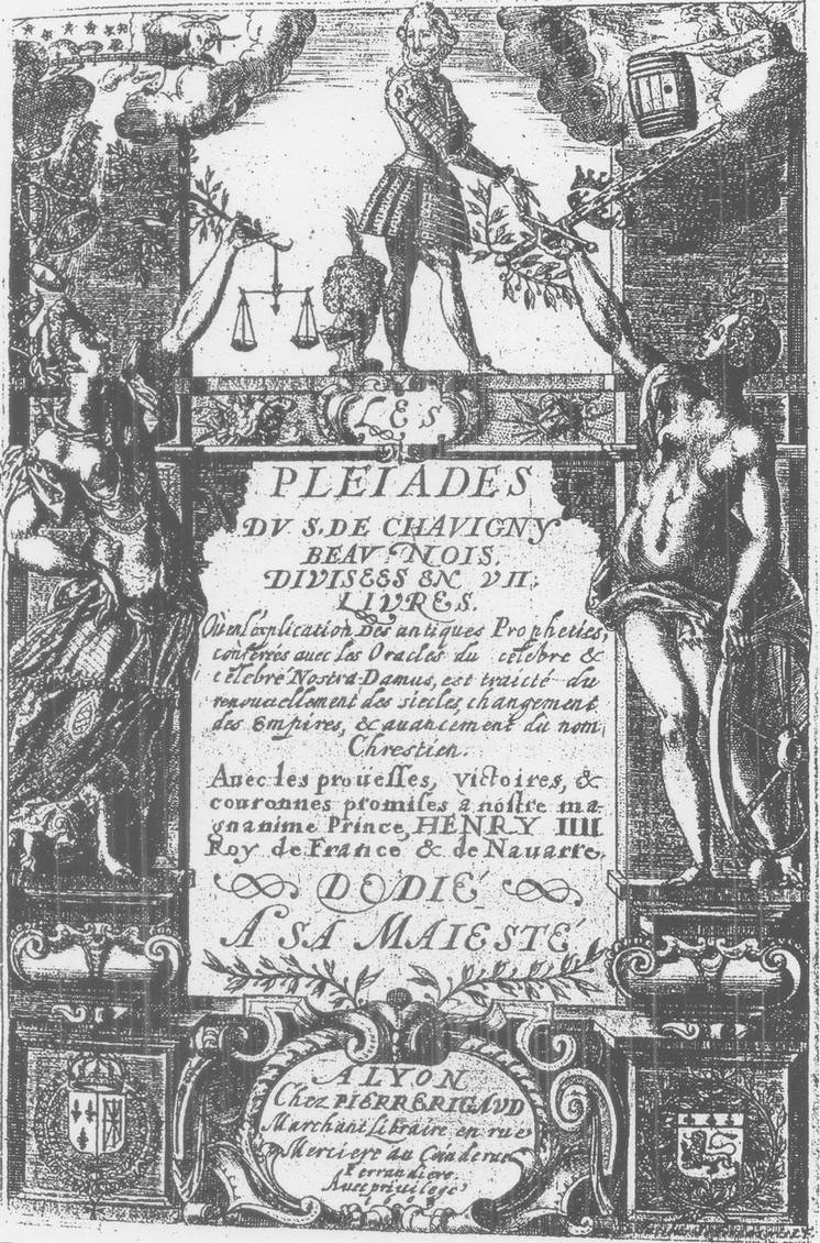 Les Pliades, 1603