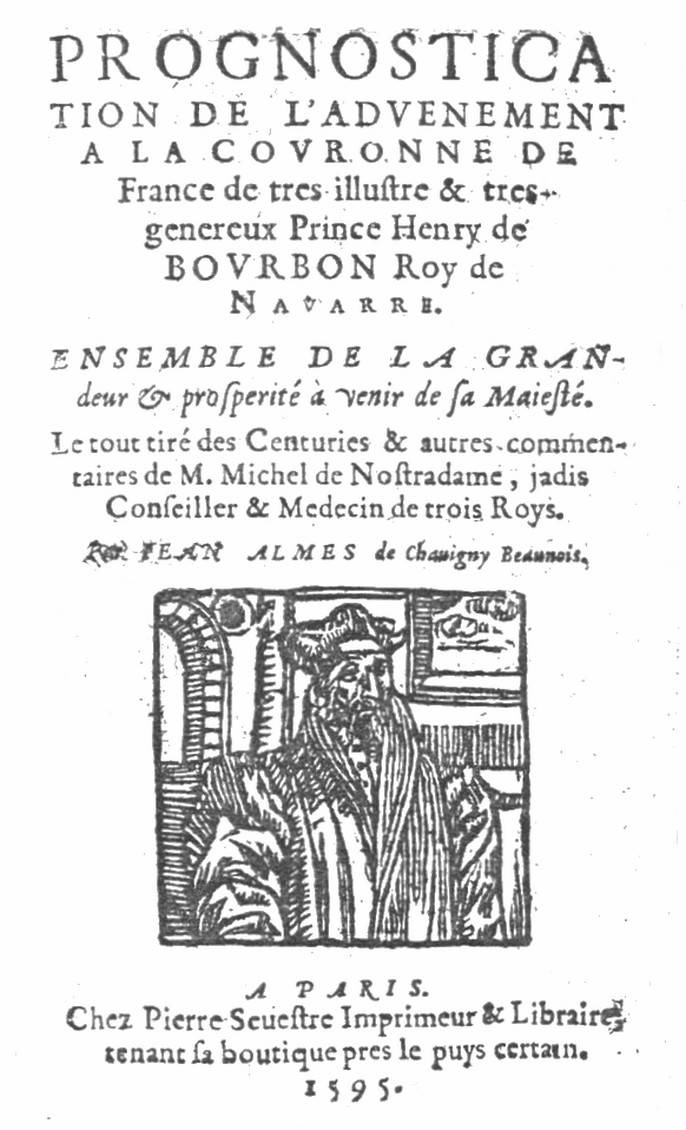 Prognostication de l'Advenement  la Couronne de France, 1595