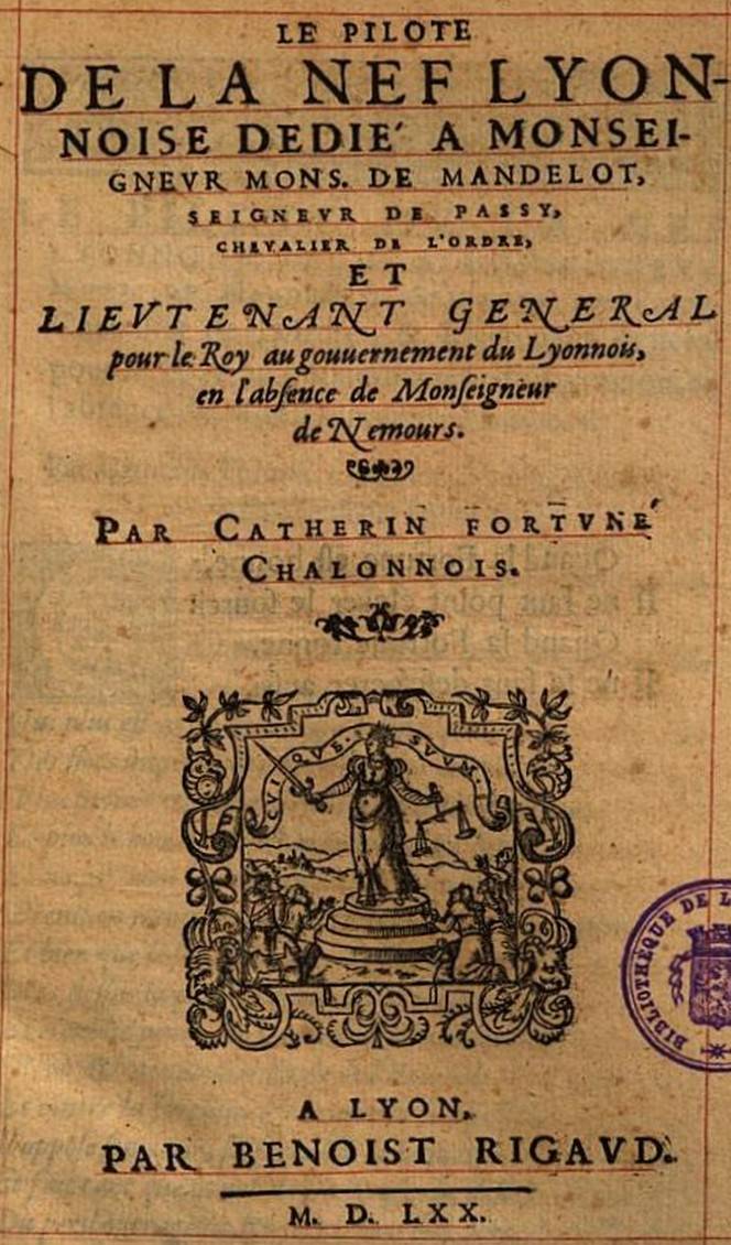 Le Pilote de la Nef Lyonnoise, 1570
