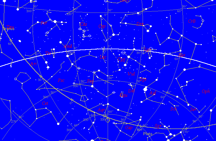 Luna occulting iota Aquarii