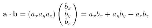 Scalar product