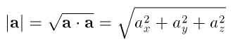 Absolute value of a vector