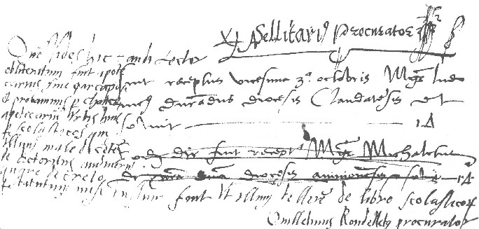 Nostradamus, Montpellier, 3 octobre 1529