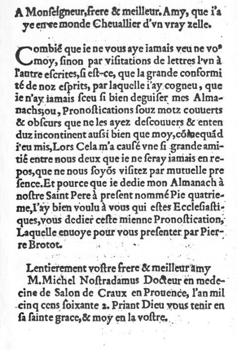 Pronostication nouvelle pour 1562